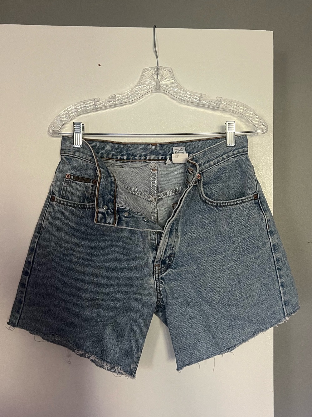 Calvin Klein Jeans Light Blue Cutoff Denim Shorts